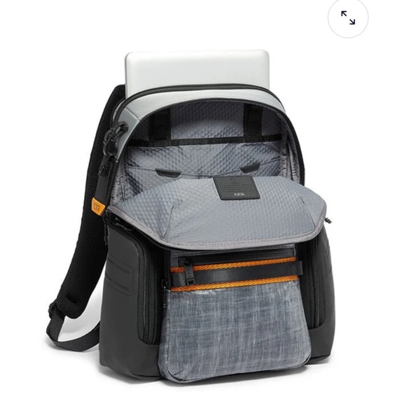 🎒 TUMI Voyage Backpack | Gray & Black with Orange Accents - Picture 2 of 16